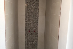 douche in aanbouw