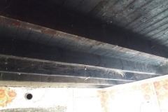 plafond van de keuken zonder schrootjes