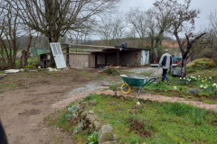 ontmanteling van de schuur