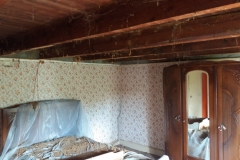 plafond in de slaapkamer zonder schrootjes