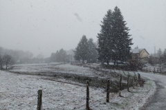 ook in de Lot lag er sneeuw