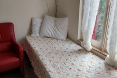 daybed van mijn oude eenpersoonbedje gemaakt