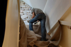 muur wordt opnieuw gevoegd