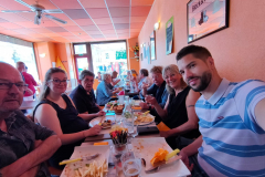 met familie en vrienden in Felletin